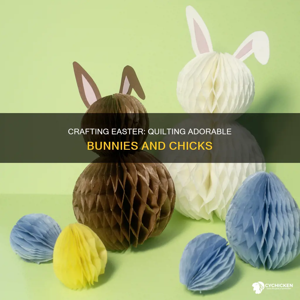 how to quil a paper easter bunny and chick