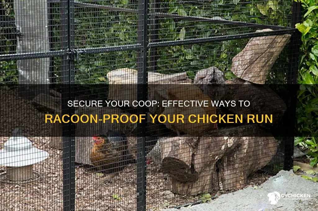how to racoon proof a chicken run