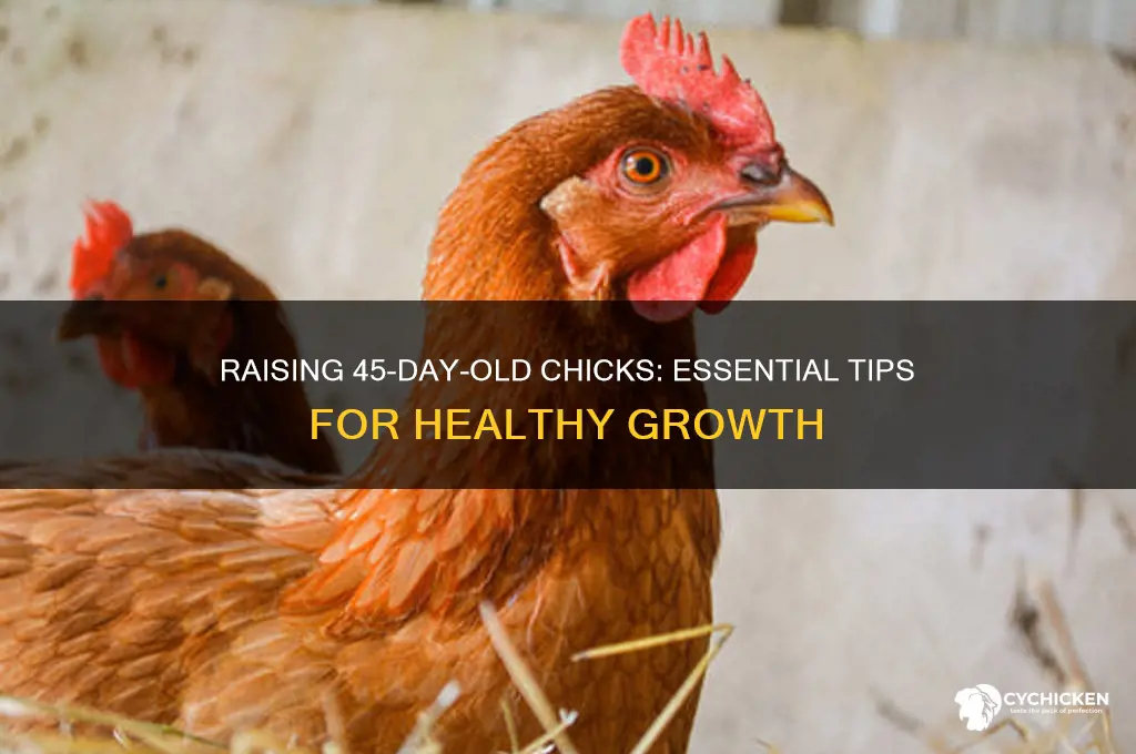 how to raise 45 days old chick