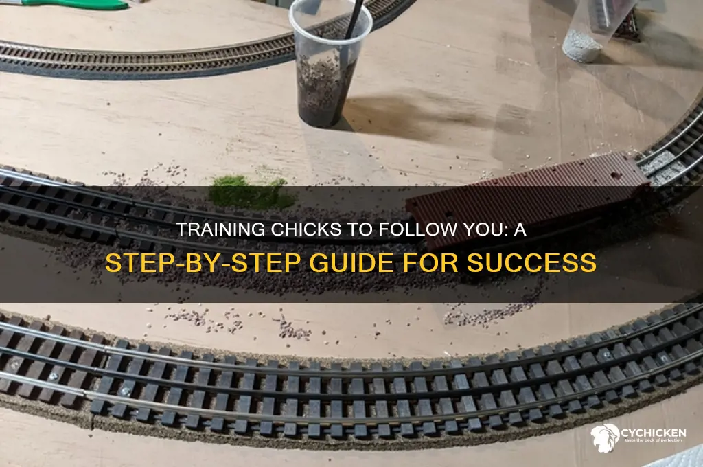 how to raise a chick to follow you