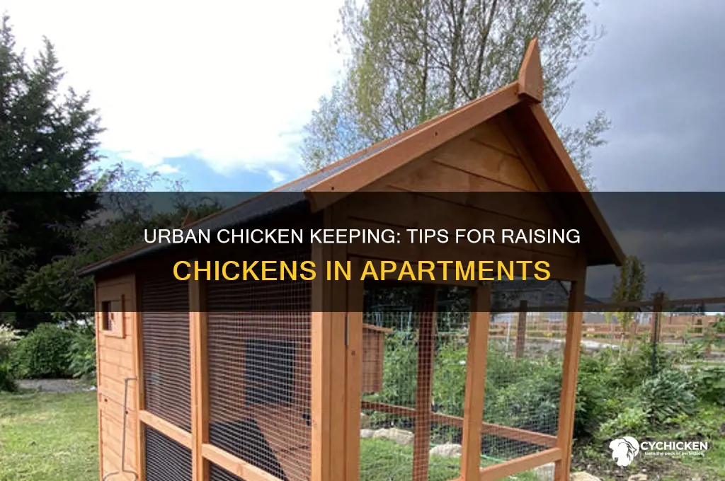 how to raise a chicken in an apartment