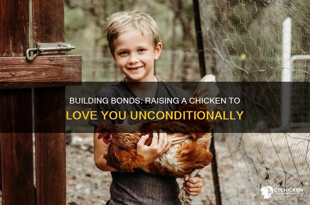 how to raise a chicken to love you