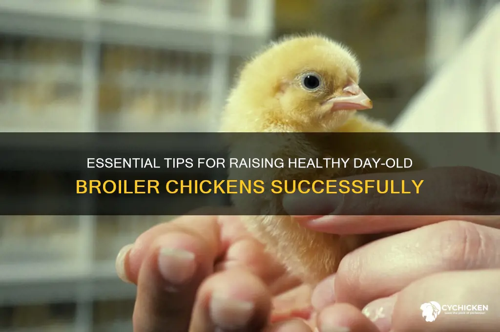 how to raise a day old broiler chicken