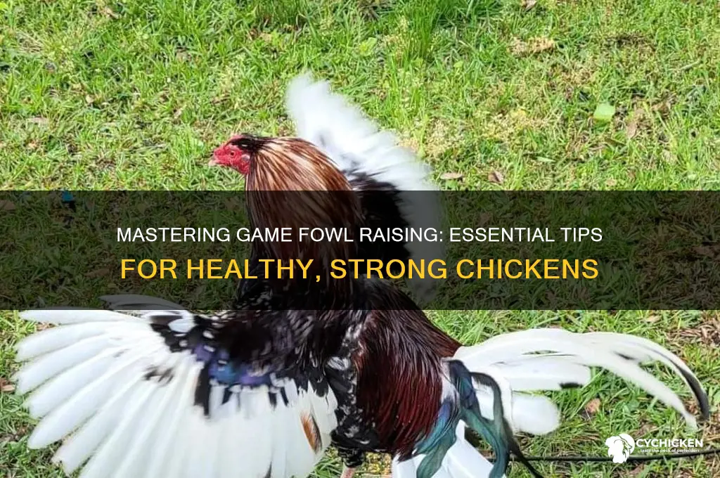 how to raise a game fowl chicken