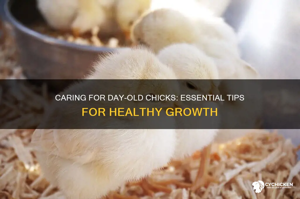 how to raise a one day old chicken