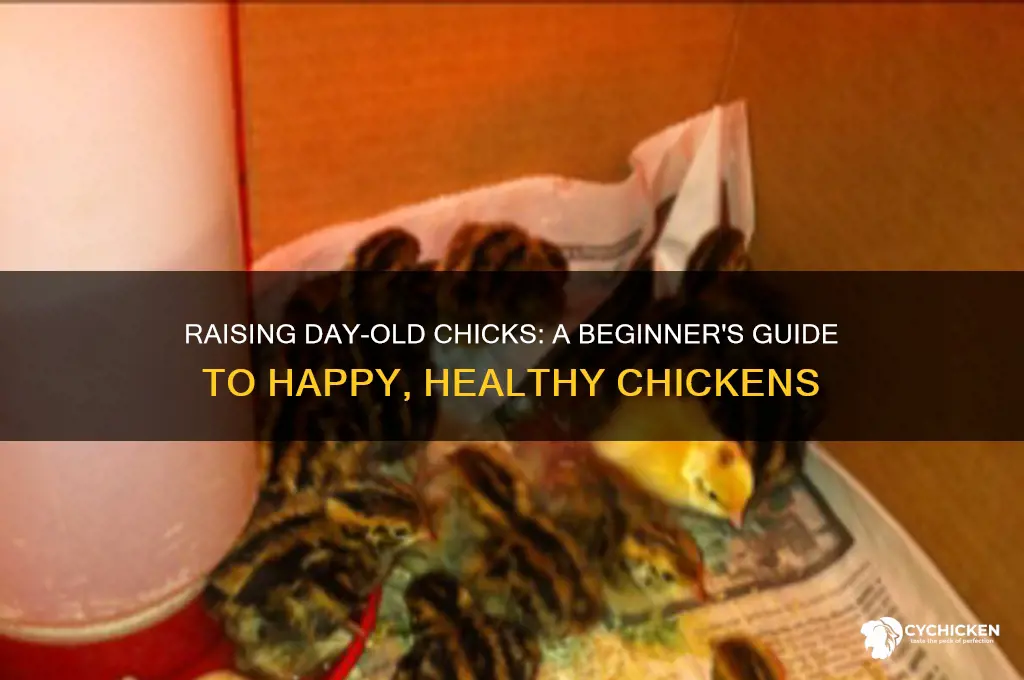 how to raise chickens from day old chicks