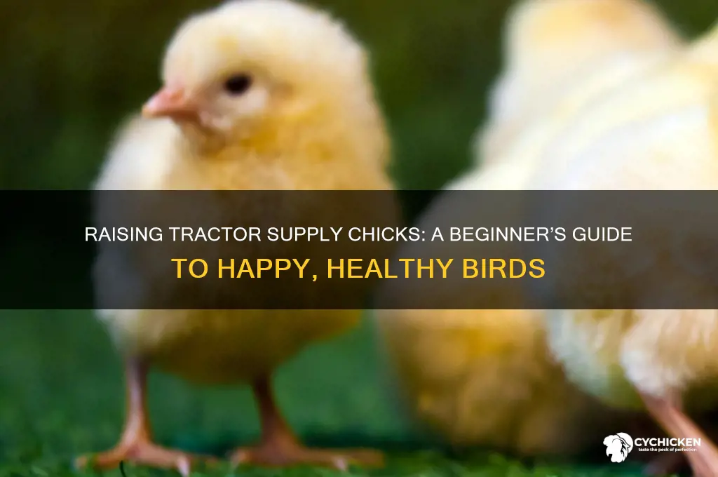 how to raise chicks from tractor supply