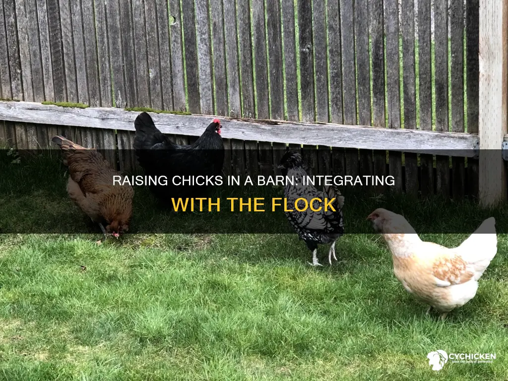 how to raise chicks in a barn with oher chickens
