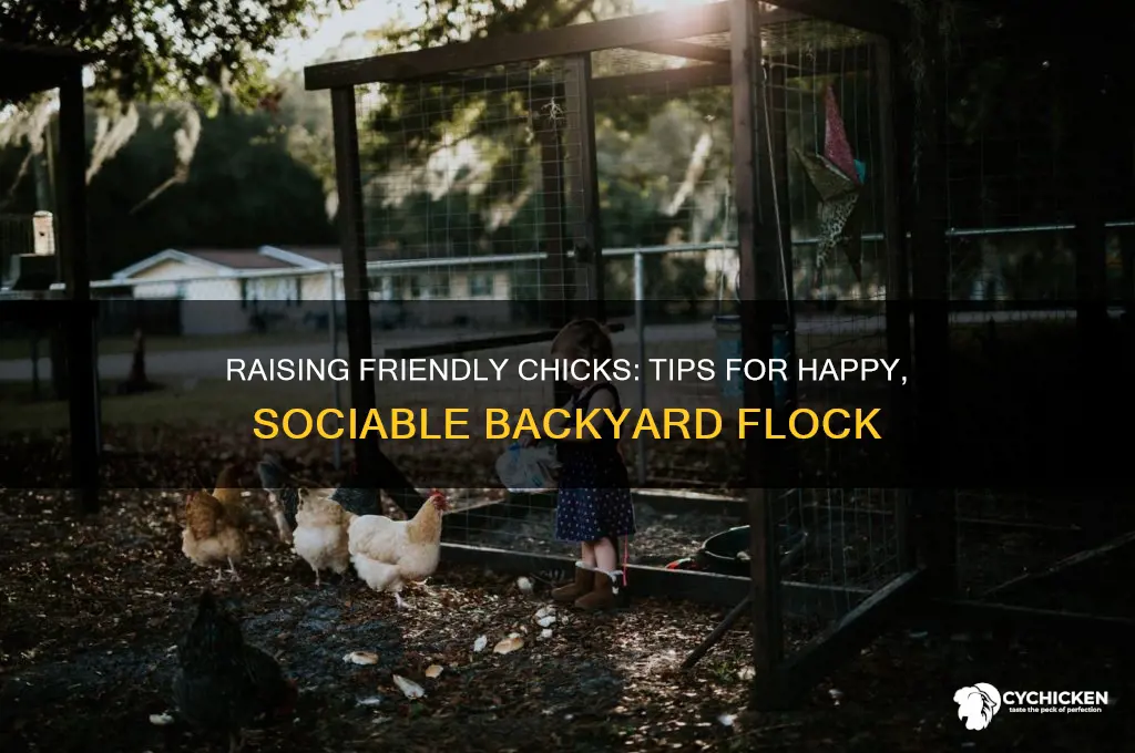 how to raise chicks to be friendly