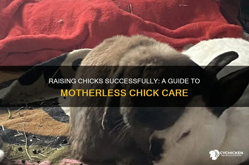 how to raise chicks without a mother