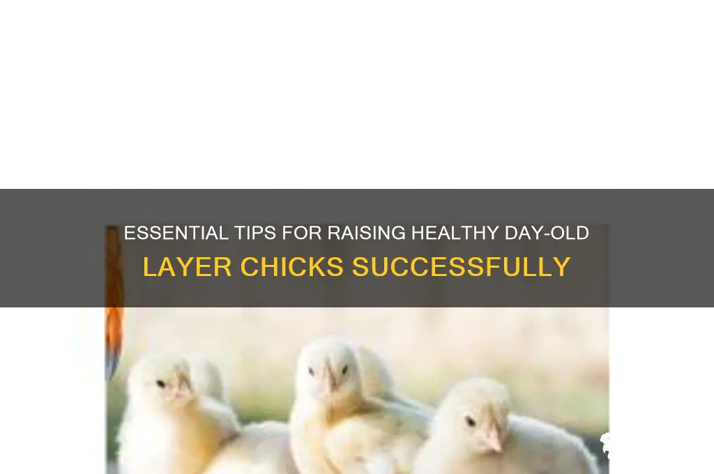how to raise day old layer chicks
