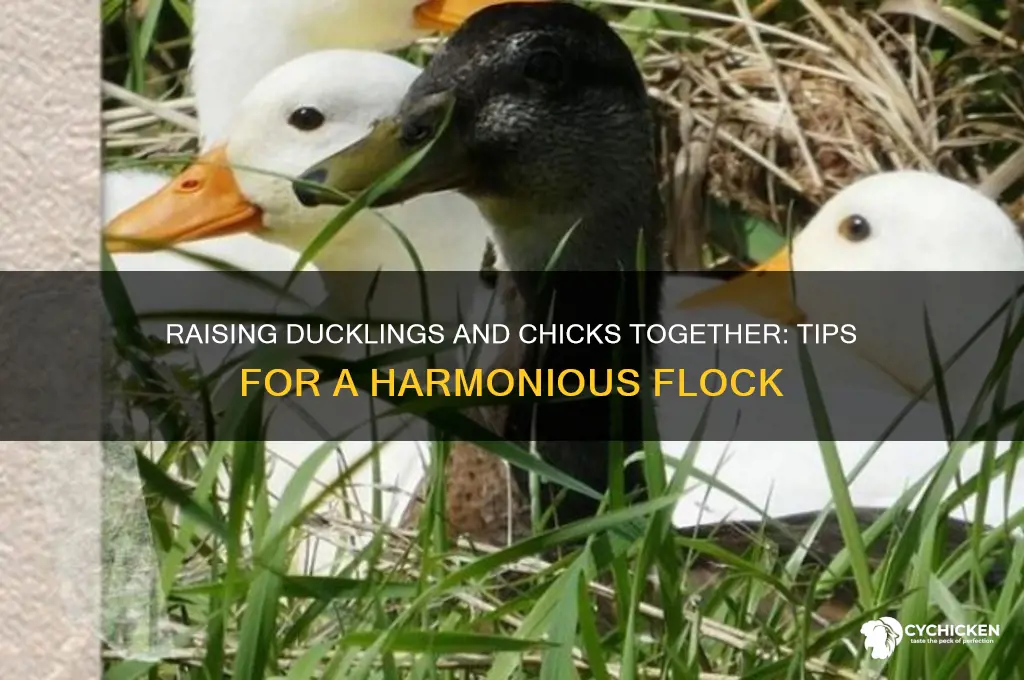 how to raise ducklings and chicks together