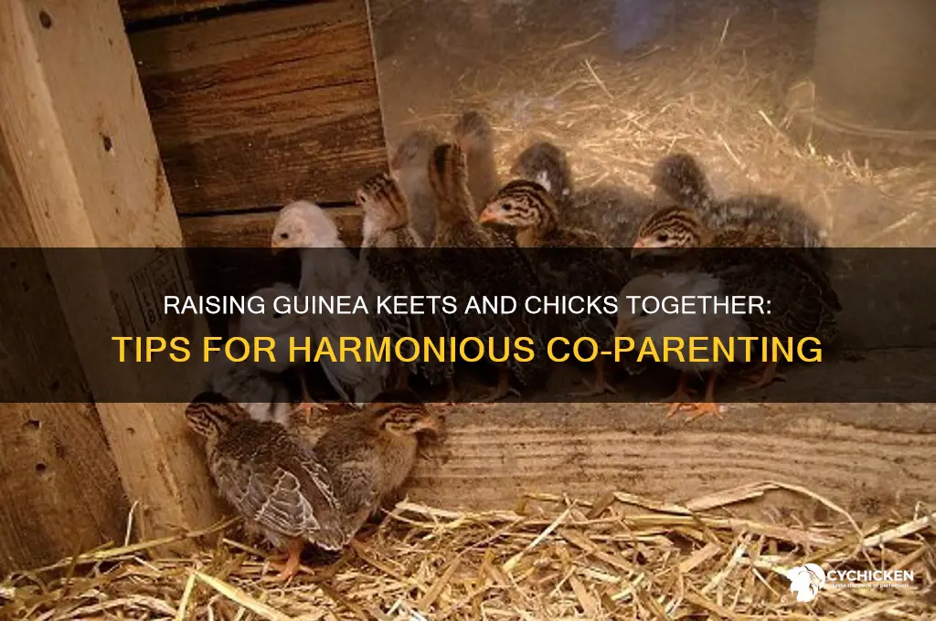 how to raise guinea keets and chicks together