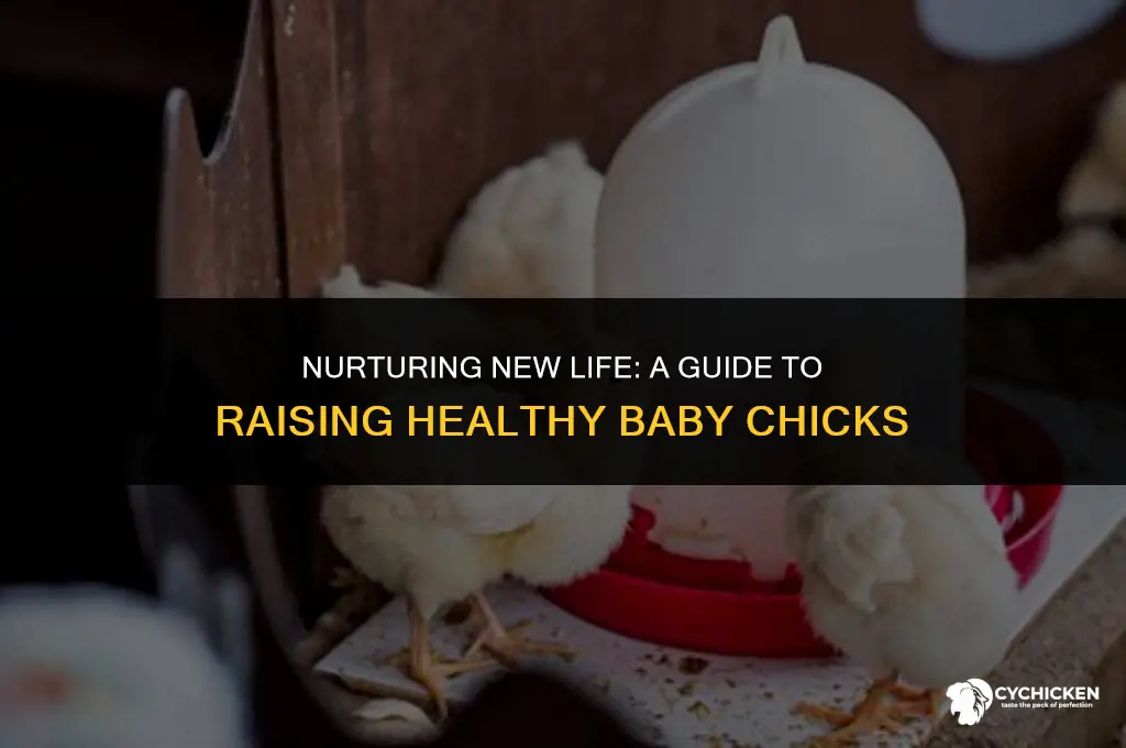 how to raise healthy baby chicks
