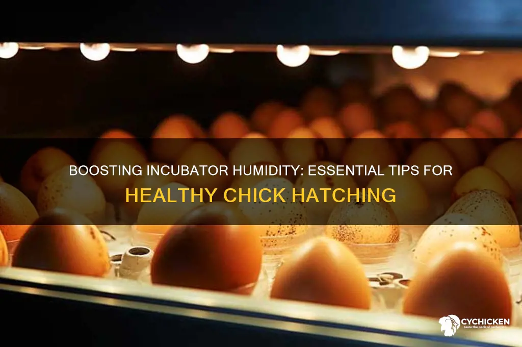 how to raise humidity in chicken incubator