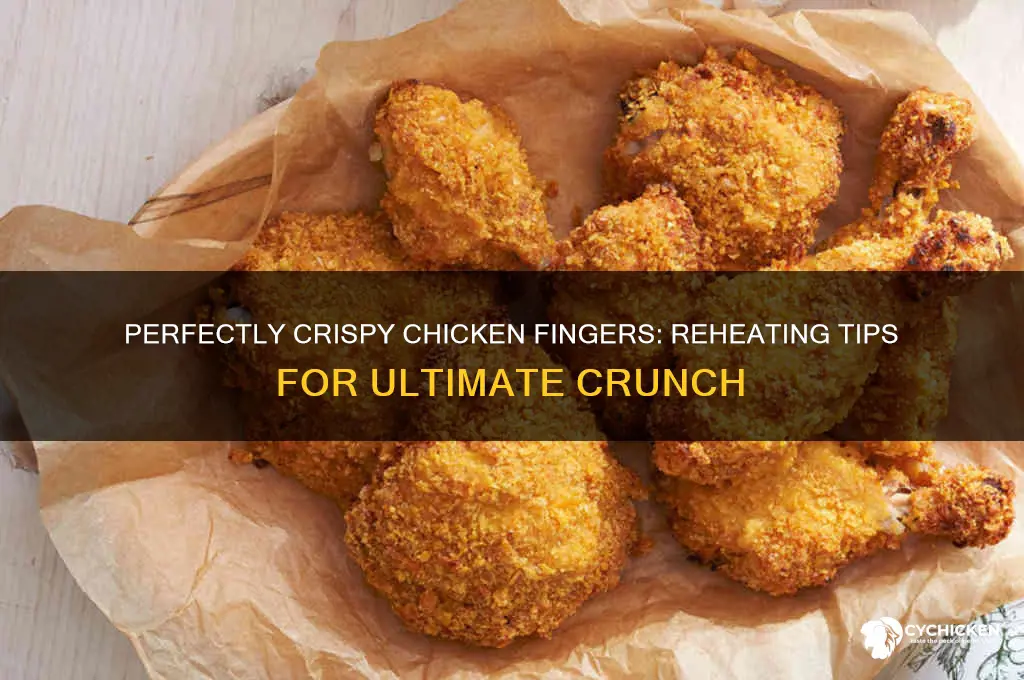 how to re heat chicken fingers crispy