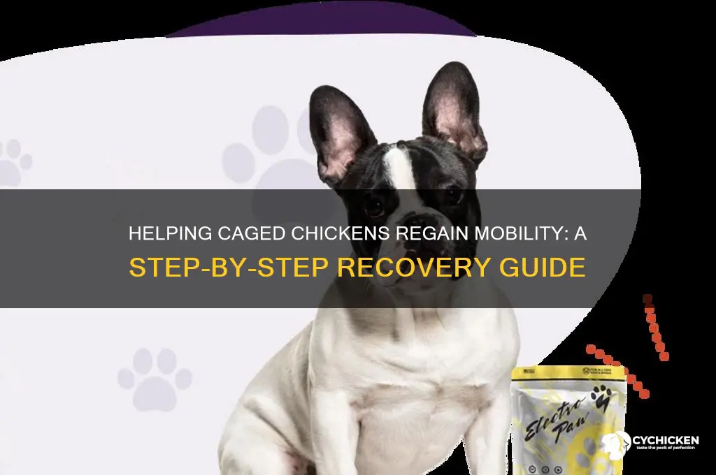 how to recoperate a caged chicken to walk