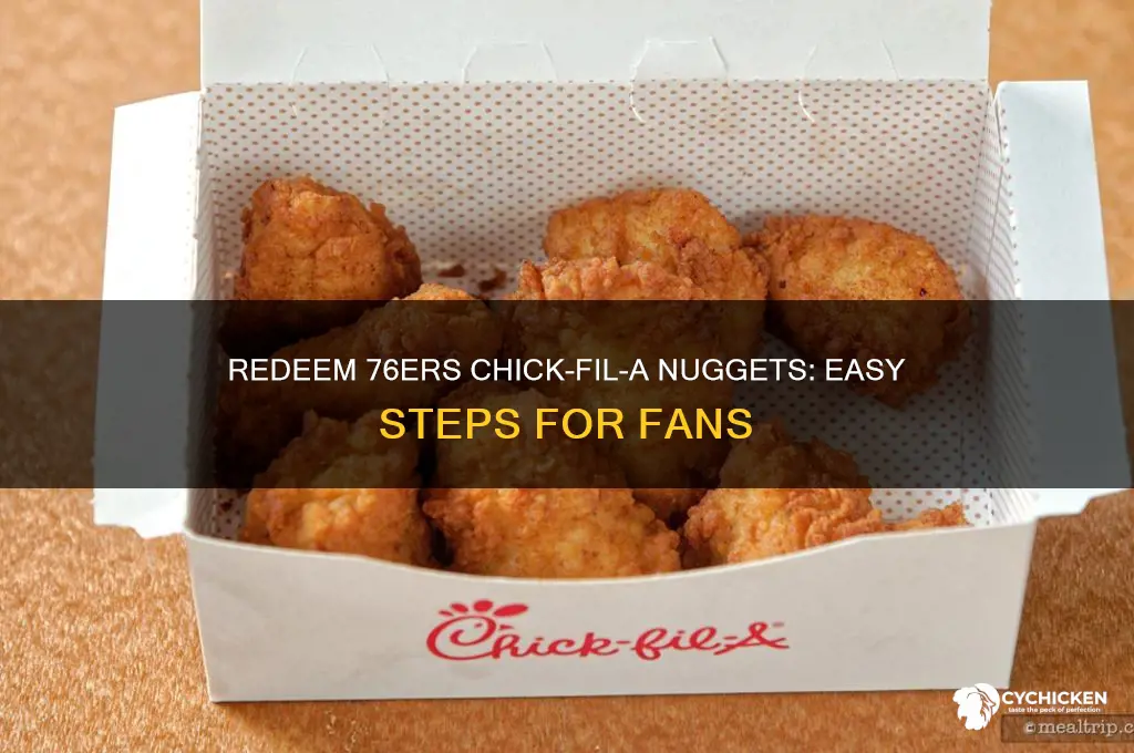 how to redeem 76ers chick fil a nuggets