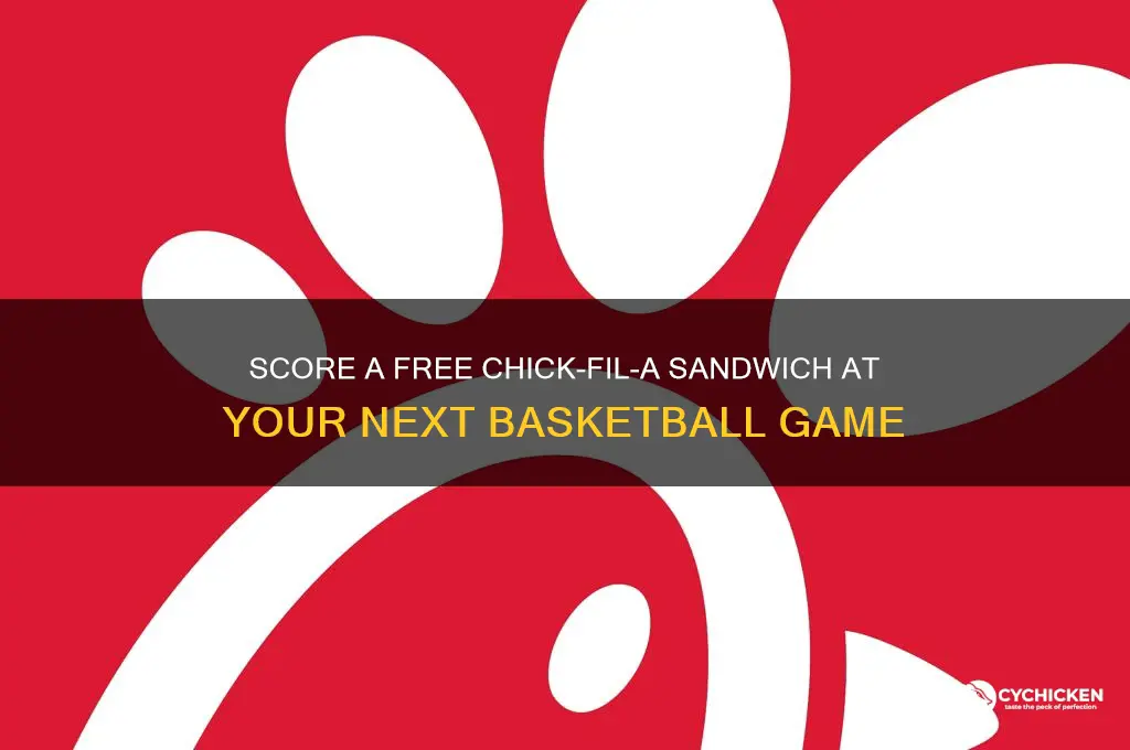how to redeem free chick-fil-a sandwich from basketball game