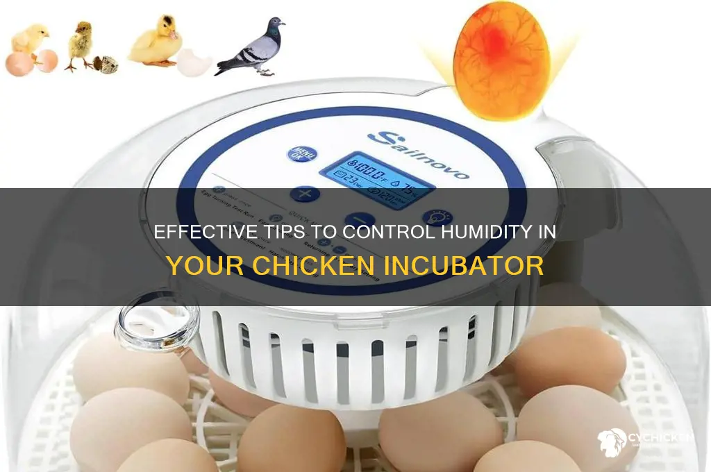 how to reduce humidity in a chicken incubator