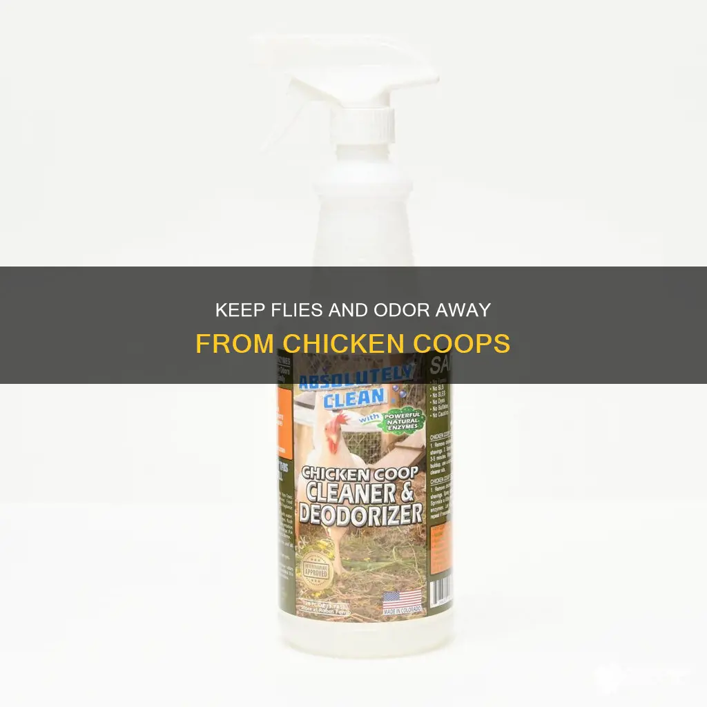 how to reduce odor and flies near chicken run