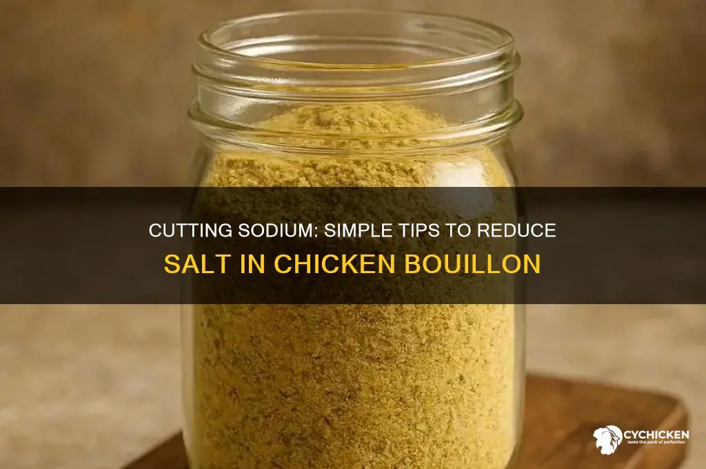 how to reduce salt from chicken bouillon
