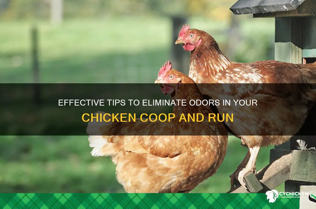 how to reduce smell in chicken run
