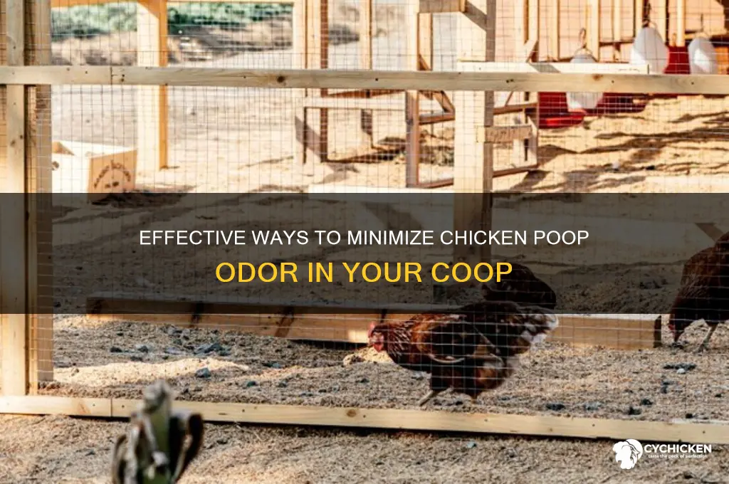 how to reduce smell of chicken poop