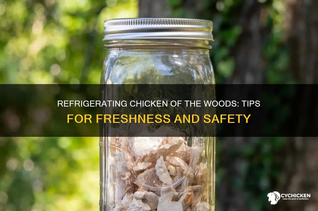 how to refrigerate chicken of the woods