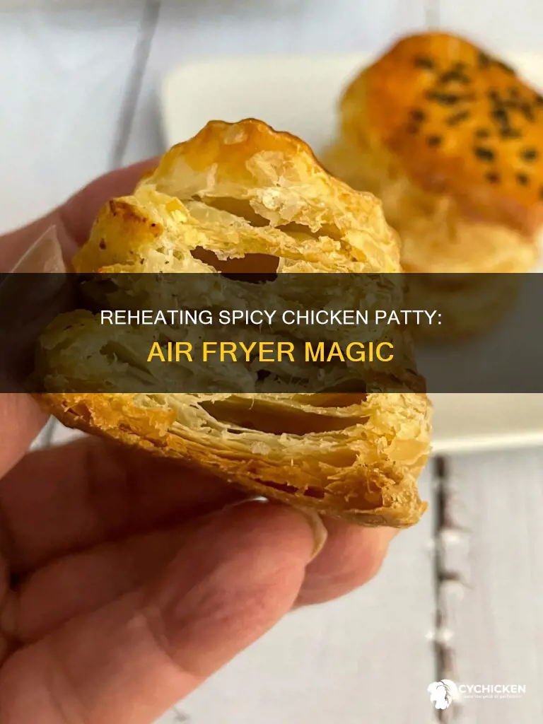 how to reheat a spicy chicken patty in air fryer