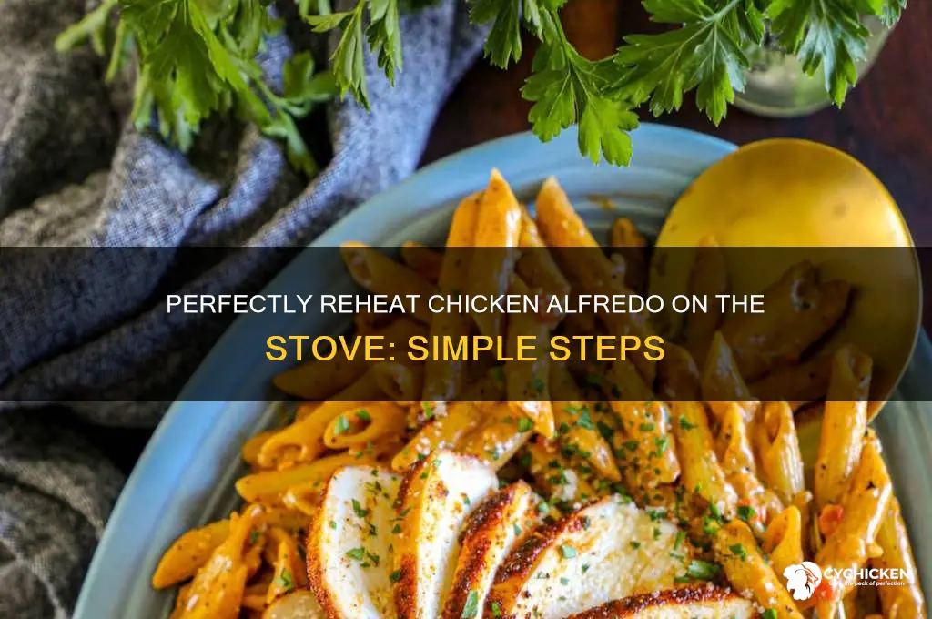 how to reheat chicken alfredo on stove