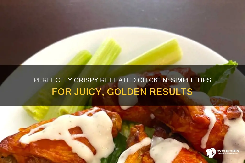 how to reheat chicken and keep it crispy
