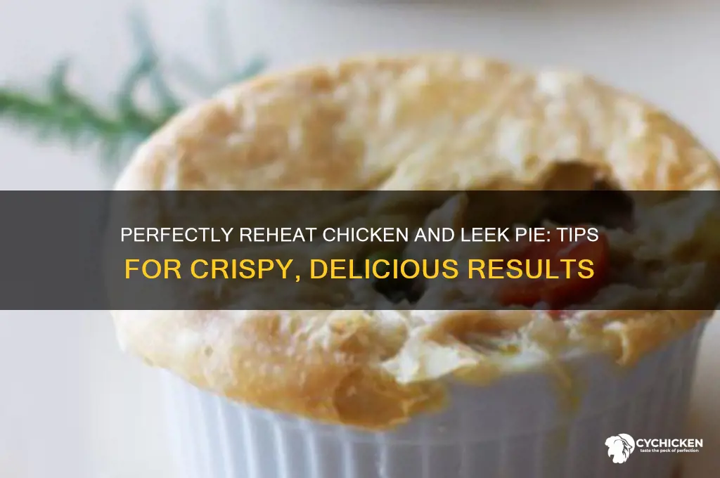 how to reheat chicken and leek pie