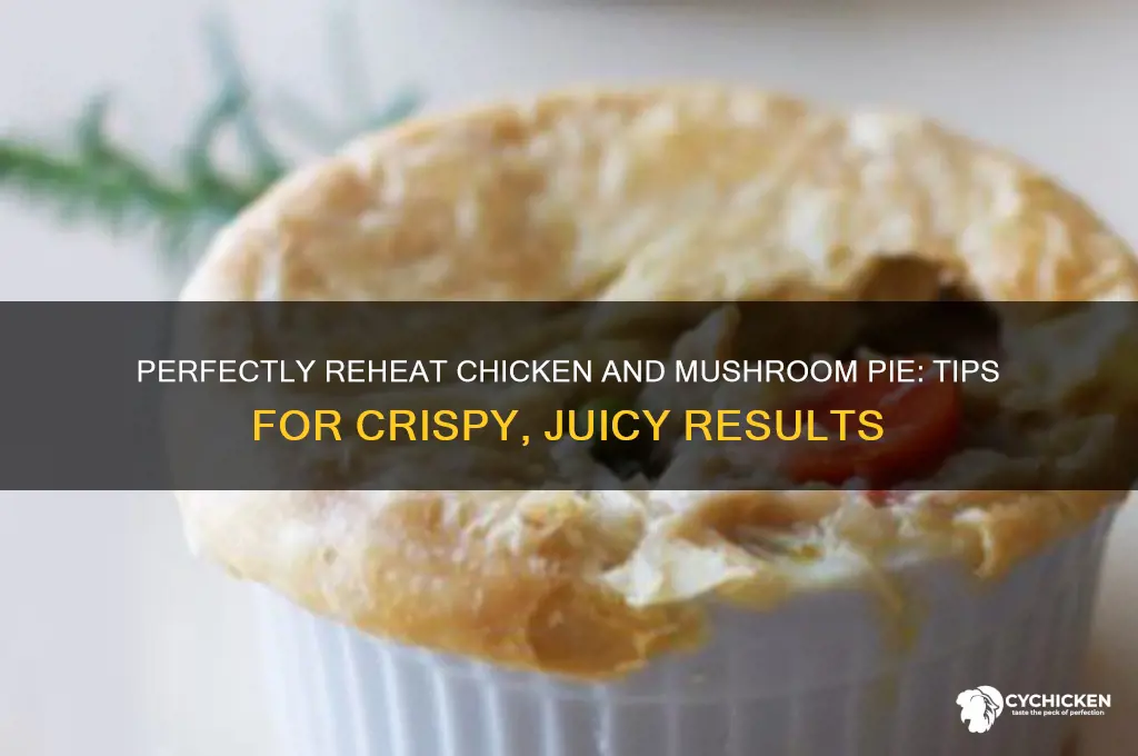 how to reheat chicken and mushroom pie