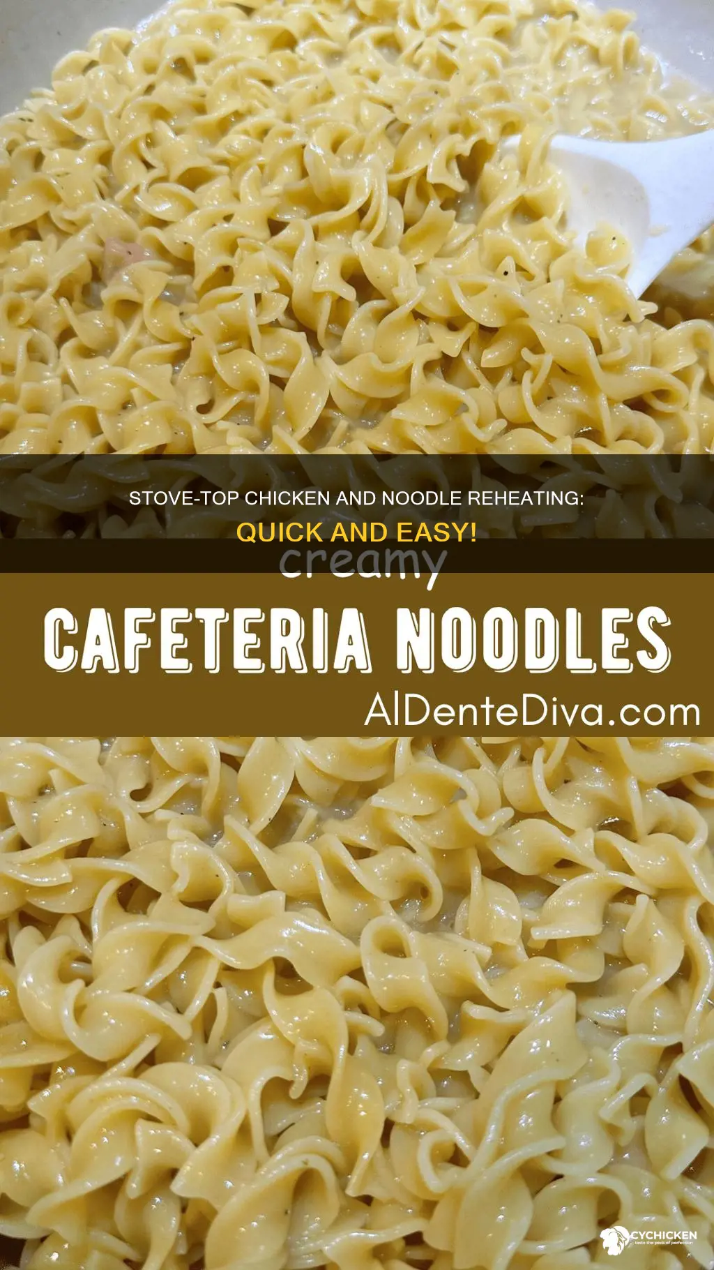 how to reheat chicken and noodles on the stove