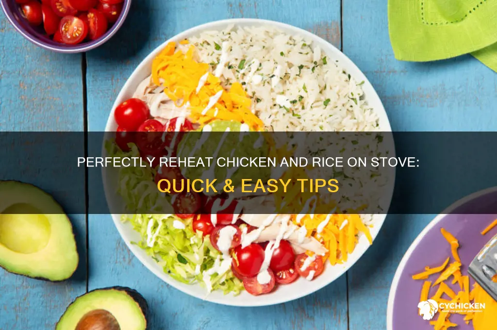 how to reheat chicken and rice on stove