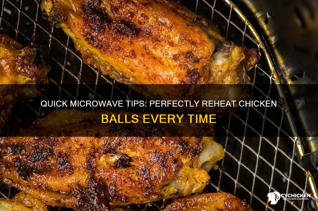how to reheat chicken balls in microwave
