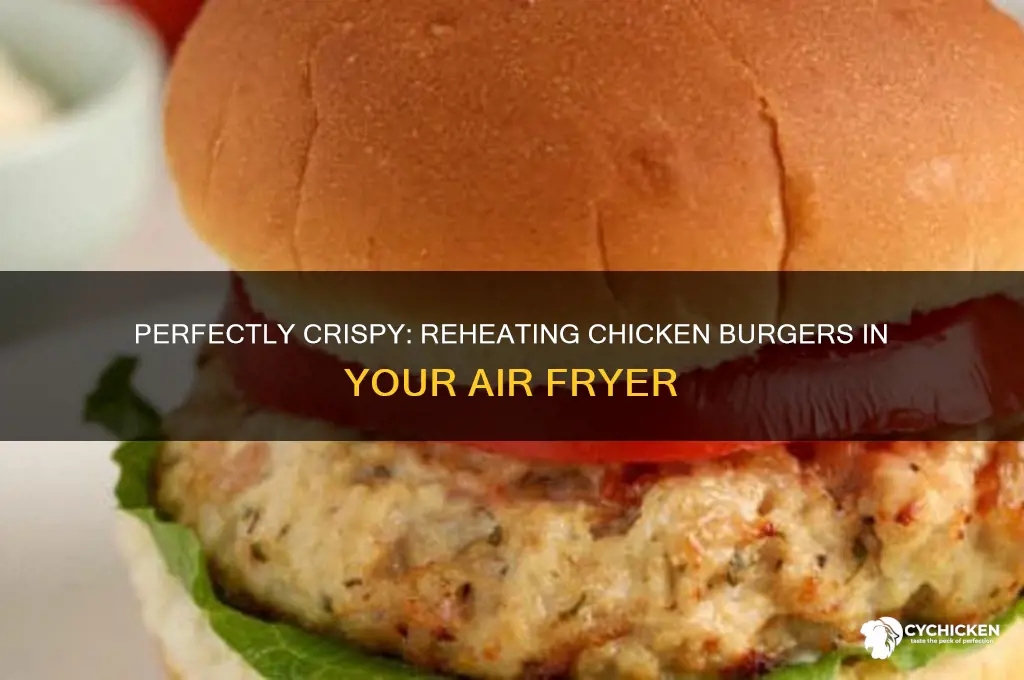 how to reheat chicken burger in air fryer