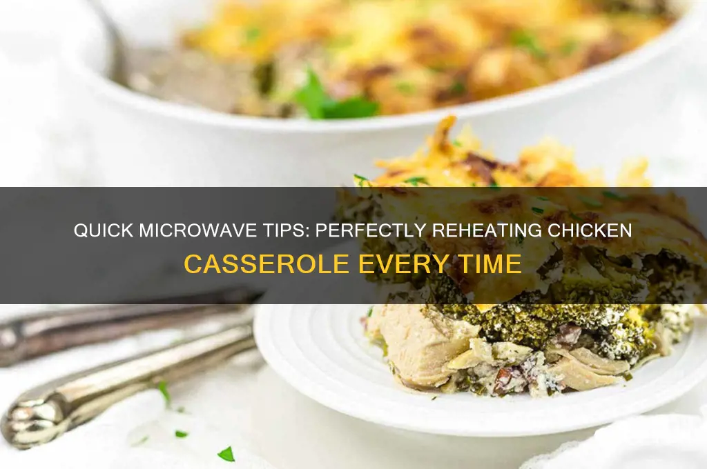 how to reheat chicken casserole in the microwave