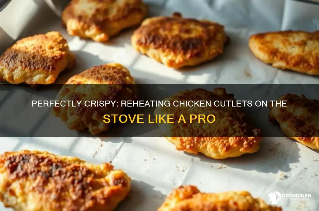 how to reheat chicken cutlets on the stove