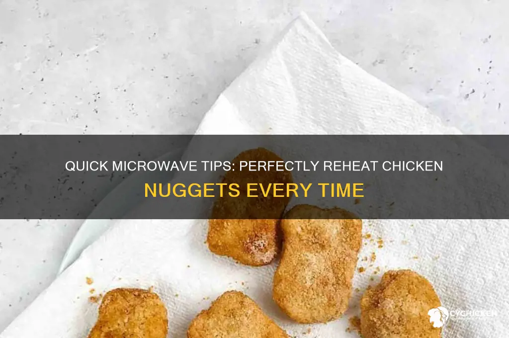 how to reheat chicken nuggets in microwave