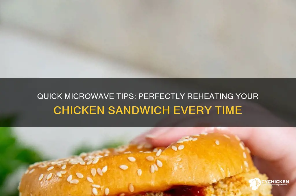 how to reheat chicken sandwich in microwave
