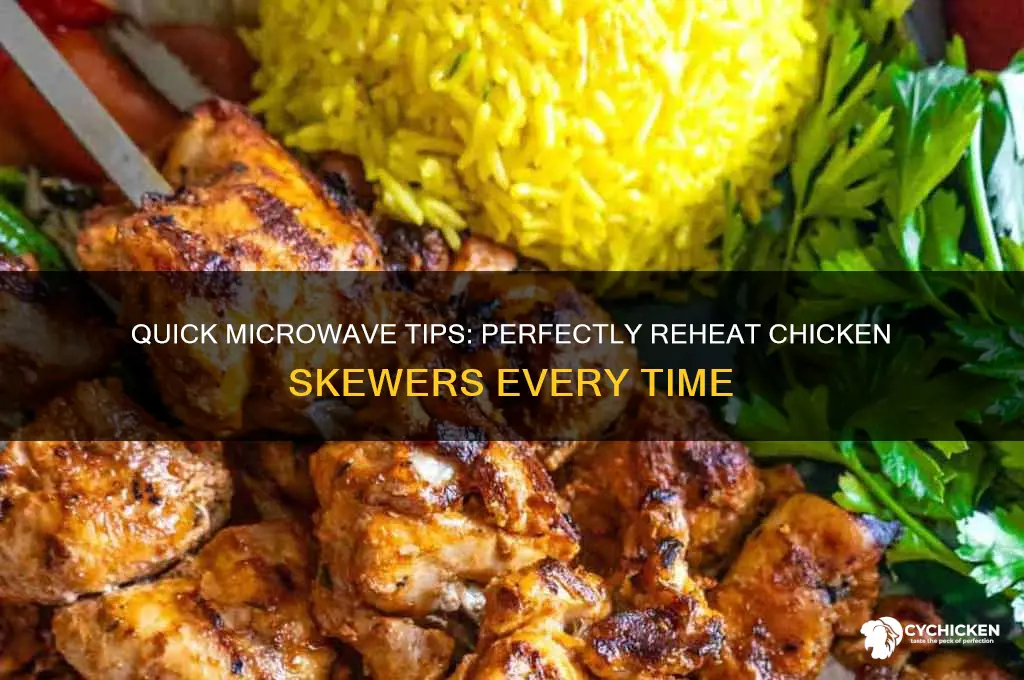 how to reheat chicken skewers in microwave