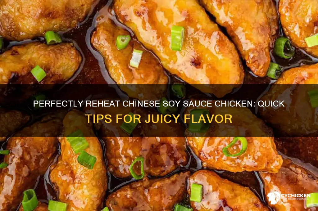 how to reheat chinese soy sauce chicken