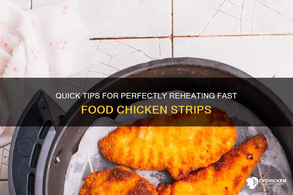 how to reheat fast food chicken strips