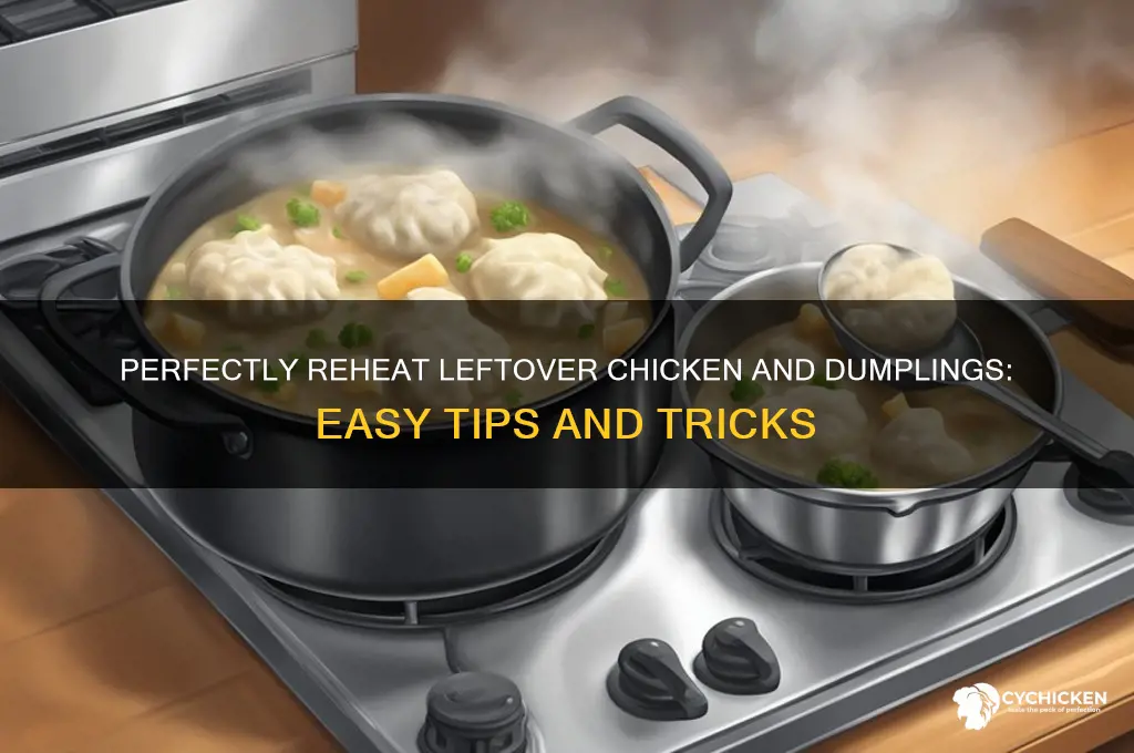 how to reheat leftover chicken and dumplings
