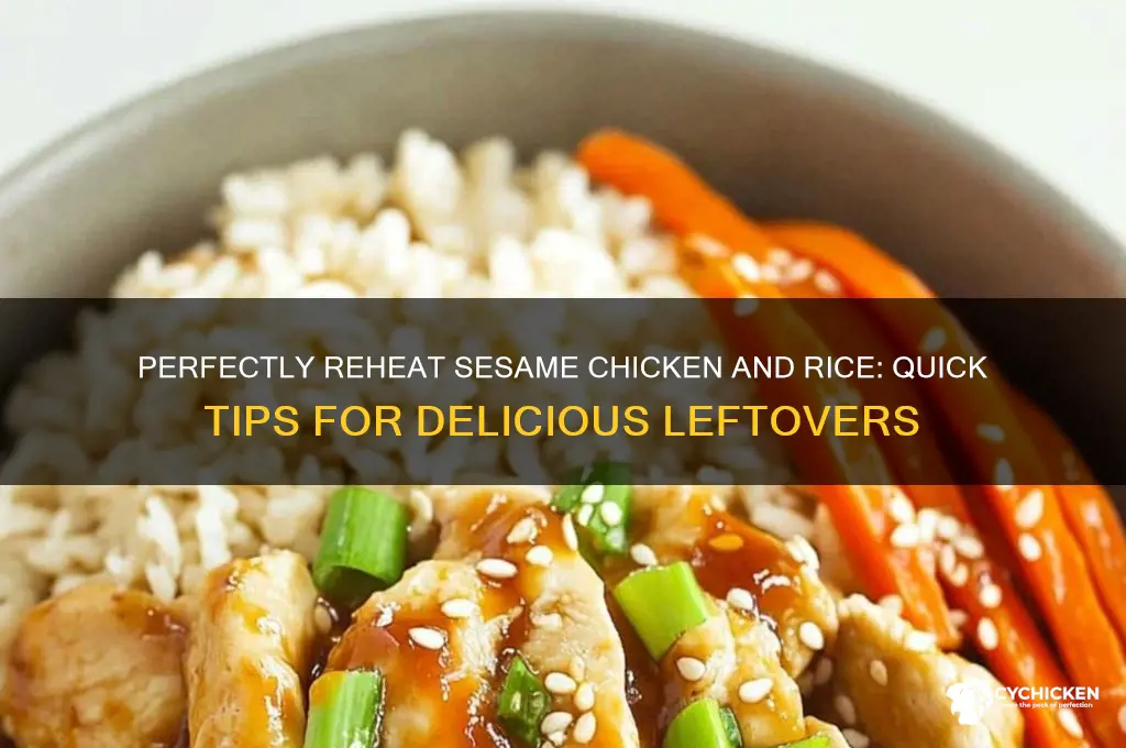 how to reheat sesame chicken and rice
