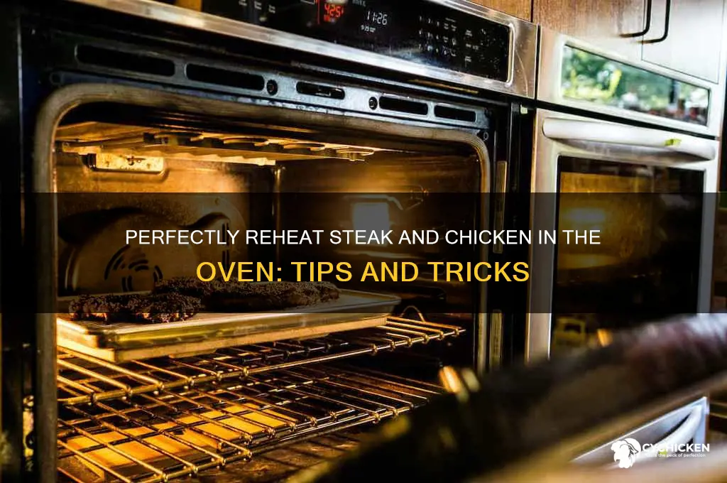 how to reheat steak and chicken inoven