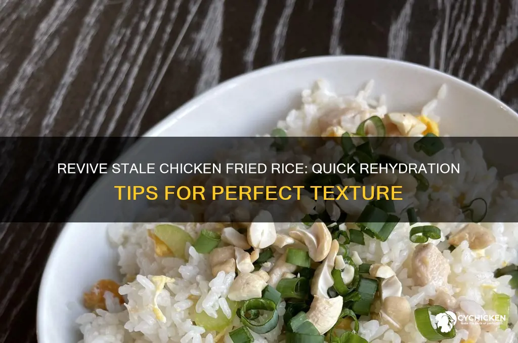 how to rehydrate old chicken friend rice