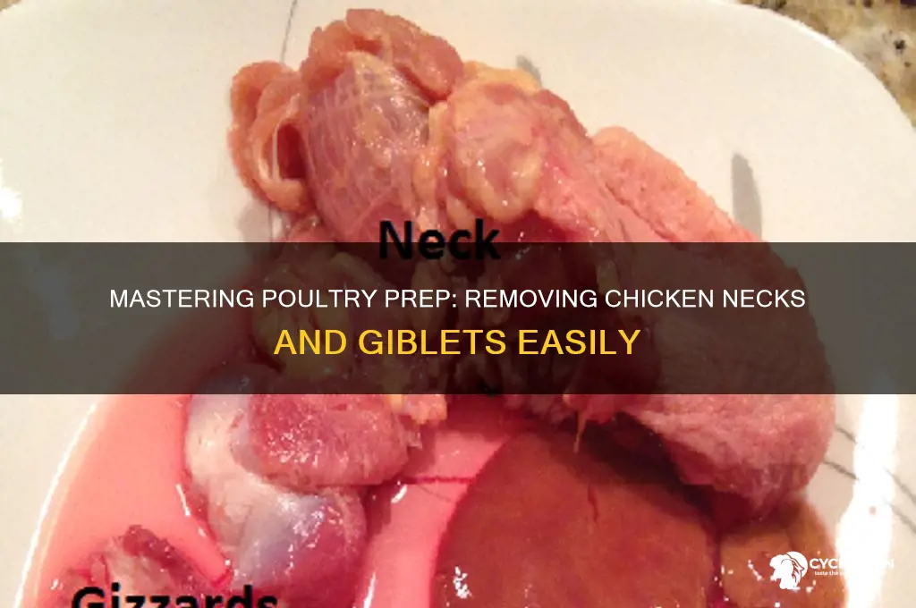how to remove a chicken neck and giblets